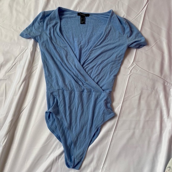 soft blue cross front bodysuit!!! - Picture 3 of 3